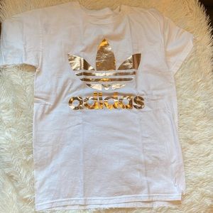 Adidas white t shirt